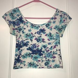 Flowered crop top